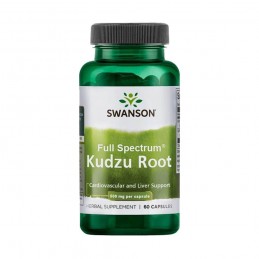 Swanson Kudzu Root (radacina Kudzu) 500mg, 60 Capsule Beneficii radacina Kudzu- poate ajuta la ameliorarea leziunilor hepatice, 