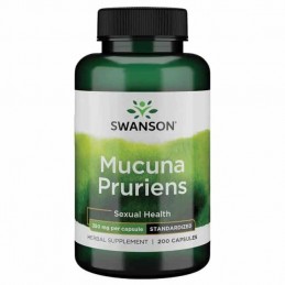 Swanson Superior Mucuna Pruriens 350 mg 200 Capsule, L-Dopa Mucuna Semințele Mucuna Pruriens oferă un impuls natural dorinței se