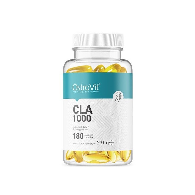 OstroVit CLA 1000 mg, 180 Capsule (Acid Linoleic Conjugat) Proprietati ale ingredientelor continute on OstroVit CLA: Regleaza ni