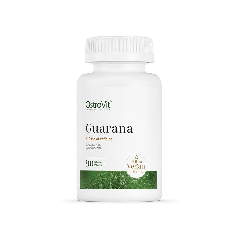 OstroVit Guarana 90 Tablete Beneficii Guarana: este un aliat perfect in cure de slabire,lupta impotriva excesului de greutate, a