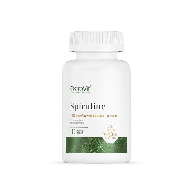 OstroVit Spiruline 90 Tablete Beneficii Spirulina: in caz de oboseală, ofera vitalitate corpului, creste energia și tonusul, sup