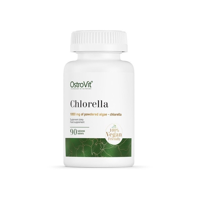 OstroVit Chlorella 90 Tablete Beneficii Chlorella- super-aliment fara compromisuri, o bogatie de fitochimice, proteine, minerale