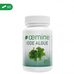 Oemine Iod din alge - 60 capsule Beneficii iod: imbunatateste metabolismul, protectie sigura a glandei tiroidiene, ofera echilib