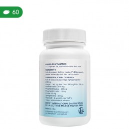 Oemine P.S.O. 400 (Lecitina marina-Omega 3) 60 capsule Lecitina marina mai concentrata sub forma de capsule, asociata cu uleiul 