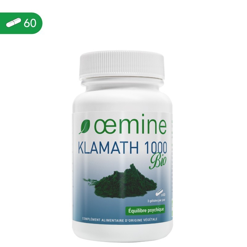 Oemine Klamath - 60 capsule Aceasta este una dintre cele mai bogate alge in clorofila, antioxidanti, vitamine si minerale - 1