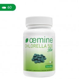 Oemine CHLORELLA 500 - 60 comprimate Beneficii Chlorella: Ajuta la mentinerea sanatatii pielii, o vedere normala, functionarea n