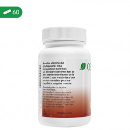 Oemine Vitamina K 60 Capsule Beneficii Vitamina K: reduce bolile cardiovasculare, reduce ridigizarea arterelor, pastreaza un niv