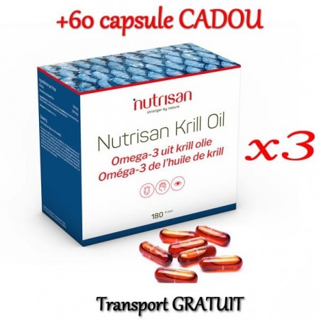 Krill Oil 540 + 60 Capsule CADOU, Omega-3, Tratament colesterol marit si trigliceride