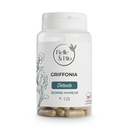 Belle&Bio 5-HTP, Griffonia Simplicifolia, 120 Capsule, Insomnie, depresie, serotonina