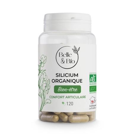 Belle&Bio Siliciu Organic 120 capsule (Extras Bambus Tabashir, Artroza, dureri articulare)