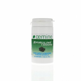 Oemine Spirulina 1000 mg, 60 comprimate Beneficii Spirulina: reduce oboseala, o functie cognitiva normala, un metabolism energet