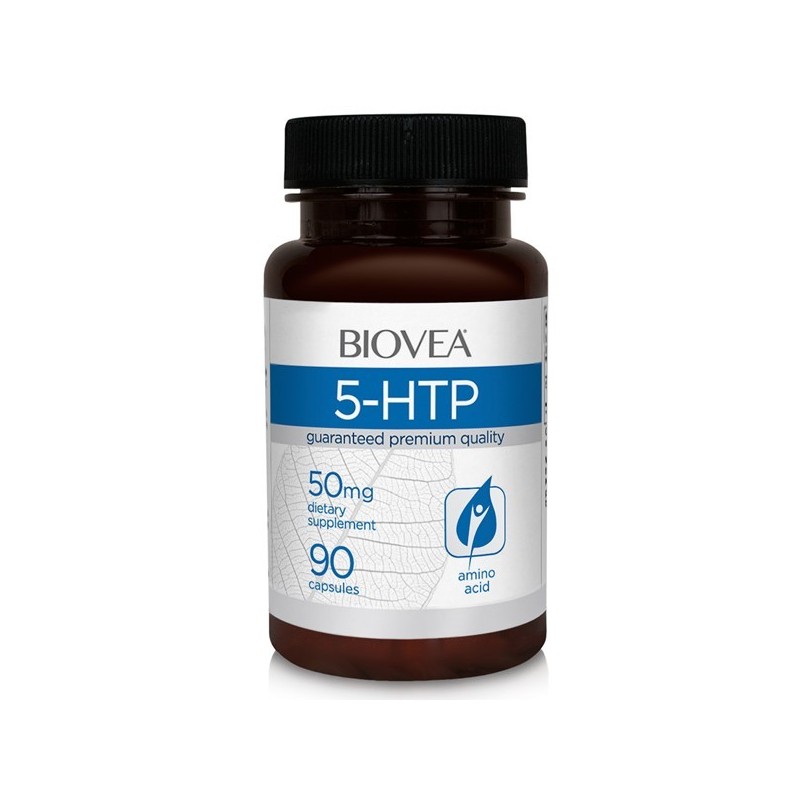 5-HTP 50 mg 90 capsule (Serotonina, tratament insomnie) Beneficii 5-HTP: ajuta la atenuarea anxietatii si stresului, creste natu