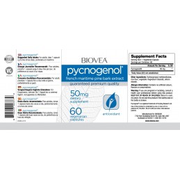 Pycnogenol, 50mg 60 Capsule (puternic antioxidant, sprijină echilibrul colesterolului sănătos) Pycnogenol®: un puternic antioxid