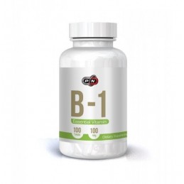 Vitamina B1 HCI, Tiamina HCI 100 mg 100 capsule- Sprijină producerea de energie din carbohidrați, rezistența sistemului nervos B