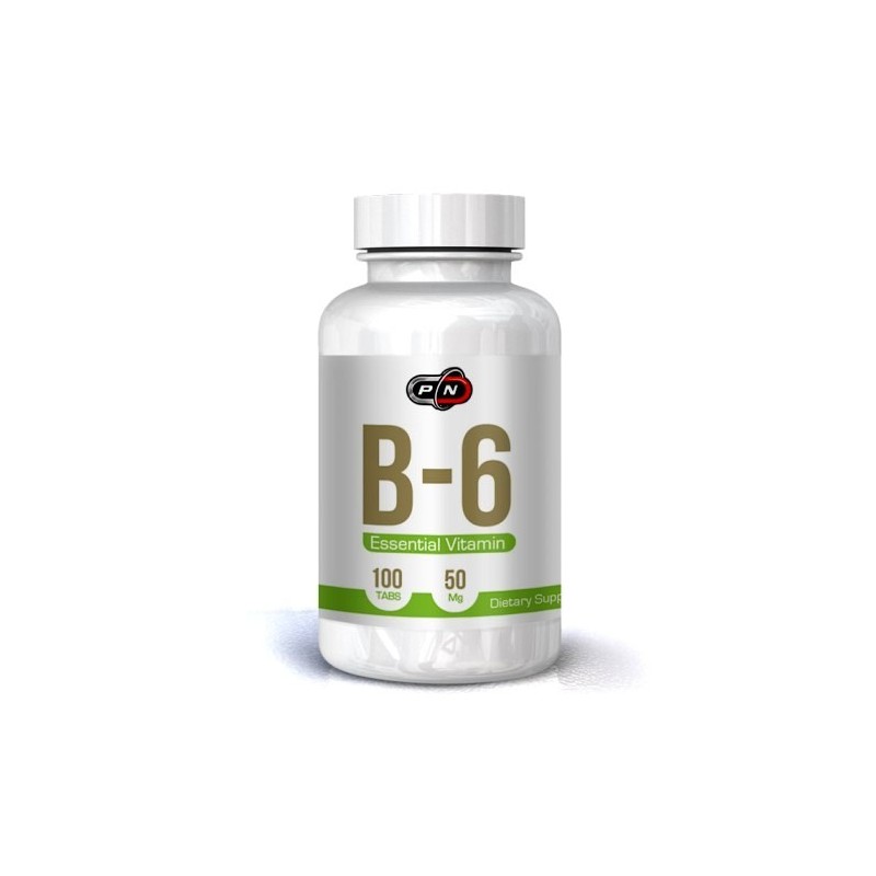 Vitamina B6 (Pyridoxine HCI) 50 mg 100 pastile- Crește nivelul de energie, menține rezistența sistemului nervos Beneficii import