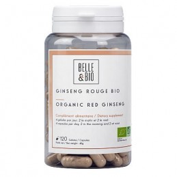 Ginseng Rosu Organic, 120 capsule, Pastile energie, tonic Beneficii Ginseng Rosu Bio, Ginseng Rosu Coreean: tonic sexual, ajuta 