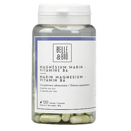 Belle&Bio Magneziu marin - Vitamina B6, 120 capsule