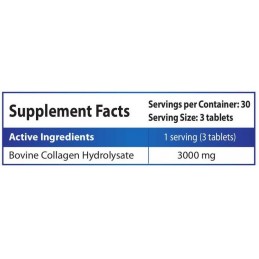 Colagen Hidrolizat, 1000 mg, 90 Tablete, reduce liniile fine si ridurile, imbunătățește hidratarea si fermitatea pielii Benefici