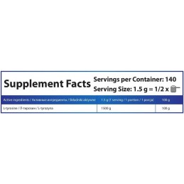 L-Tirozina (L-Tyrosine) pudra 210 grame, stimulează eliberarea hormonului de creștere care determină creșterea musculară Benefic