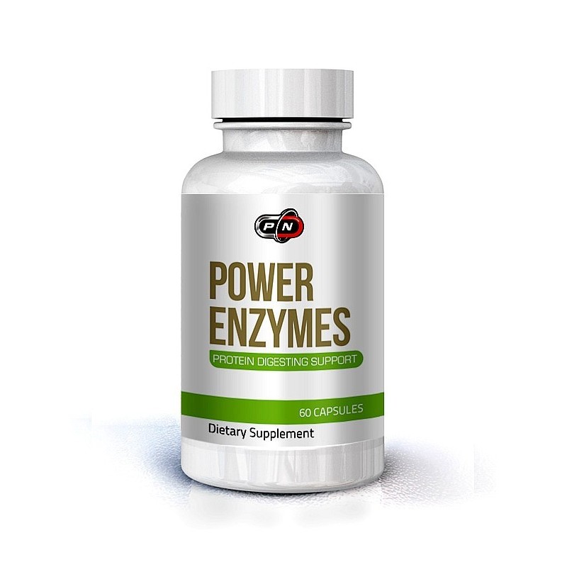 Power Enzymes 60 capsule, reducerea senzației de oboseală după masa, reduce problemele cu digestia Enzimele de la Pure Nutrition