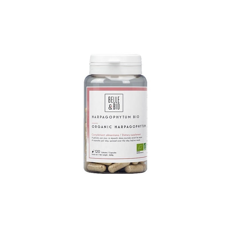 Gheara Diavolului Bio (Harpagophytum Bio) 120 capsule, Articulatii flexibile, mobilitatea articulatiilor, proprietati de calmare