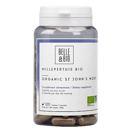 Belle&Bio Sunatoare Bio (Millepertuis Bio - St John's Wort) 120 capsule