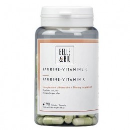 Taurina cu Vitamina C, 90 capsule, 500 mg, Reduce oboseala, intareste sistemul natural de aparare Beneficii Taurina - Vitamina C