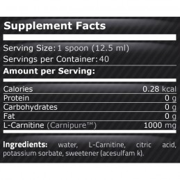 L-Carnitina cu Guarana 1000 ml (Arzator de grasimi), Pure Nutrition USA Carni Max, L-Carnitina cu Guarana si Ceai verde 1000 ml.