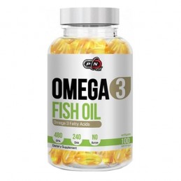 Pure Nutrition USA Omega 3, 1200mg, 100 capsule, Ulei de peste 480 EPA / 240 DHA Beneficii Omega 3 ulei de peste: protejeaza ini