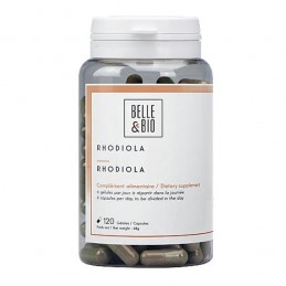 Belle&Bio Rhodiola rosea 120 capsule Beneficii Rhodiola rosea: are puternice proprietati tonifiante, creste performanta organism