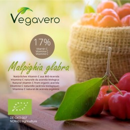 Vegavero Vitamina C Organica 180 capsule Beneficii Vitamina C Organica: importanta in producerea de colagen, mentine sanatatea o