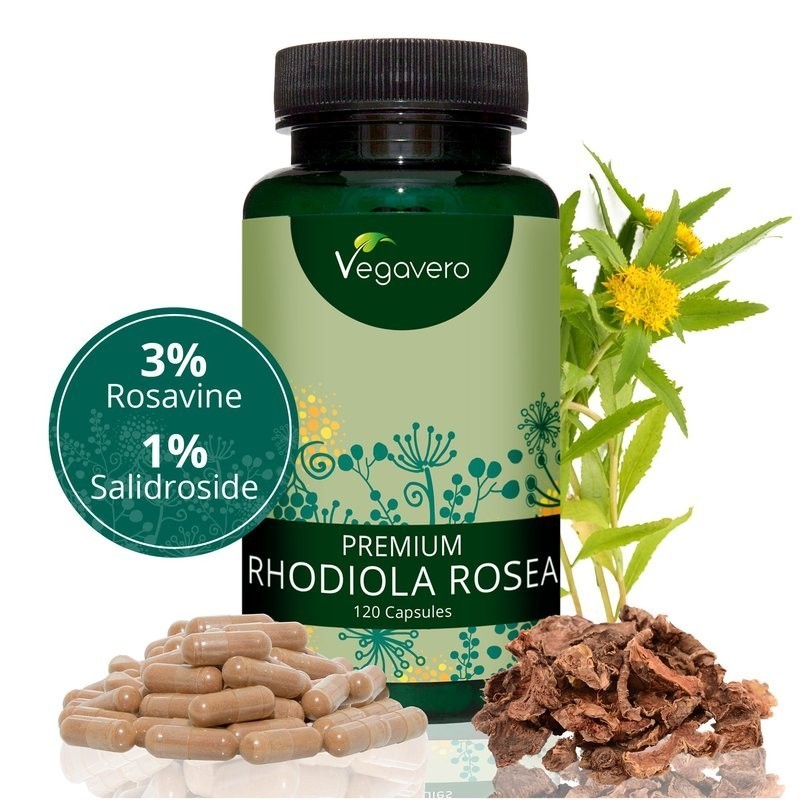 Vegavero Rhodiola Rosea Premium Extract 120 capsule Beneficii Rhodiola Premium Extract: excelent în ameliorarea disfuncției sexu