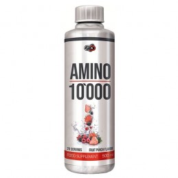 AMINO 10.000 - 500 ml (imbunătățește recuperarea și creșterea musculară, extrem de scăzut în grăsimi) Beneficii Amino 10 000: 10