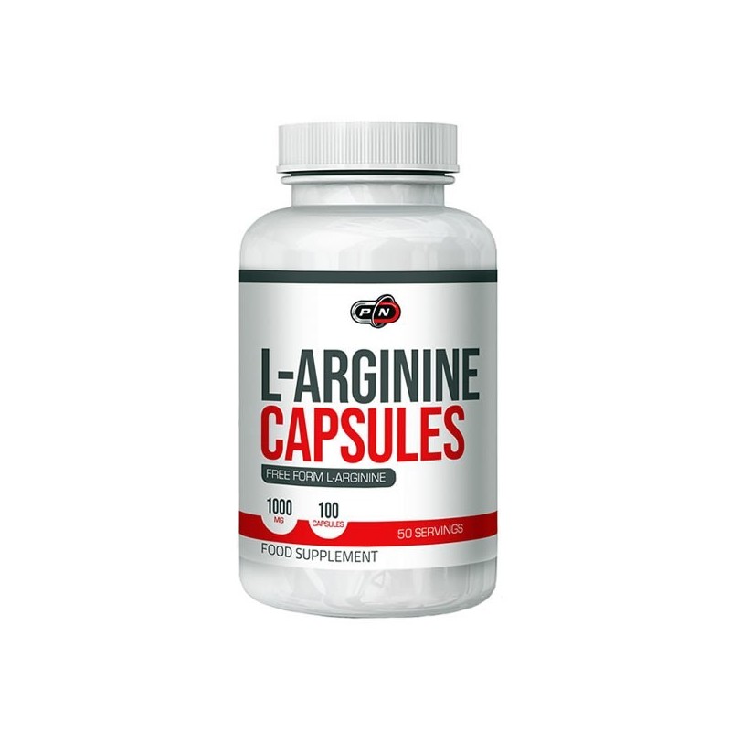 L-Arginine 1000 mg 100 capsule, pentru potenta- Pure Nutrition USA Beneficii L-Arginine: ajuta la cresterea nivelului de Oxid Ni