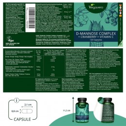 D-Mannose Complex, 120 Capsule, Menținerea eficienței antibioticelor impotriva infectiilor Beneficii D-Mannose: nu interferează 