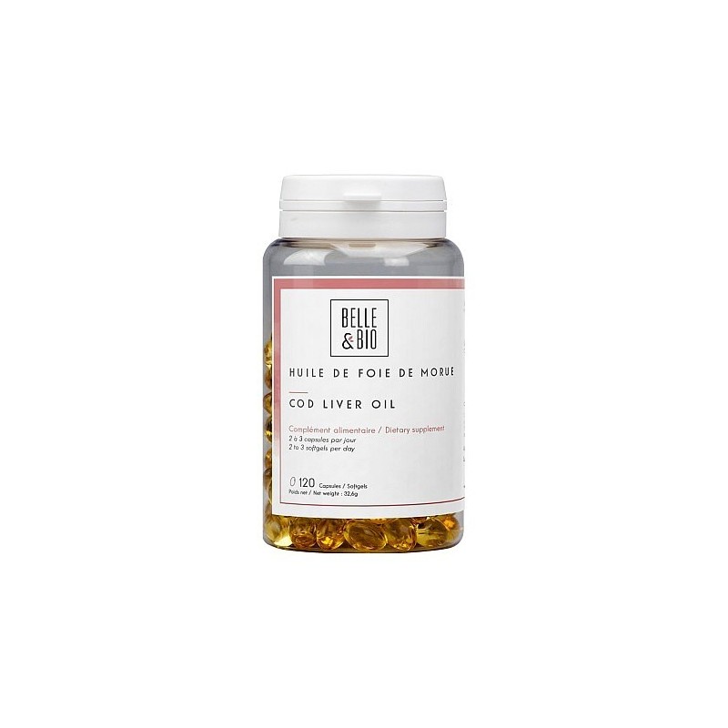 Ficat de cod ulei, 120 Capsule, Supliment articulatii dureroase Beneficii Ulei din ficat de cod: sursa importanta de Vitaminele 