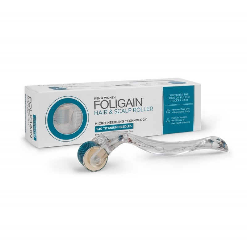 FOLIGAIN HAIR FOLIGAIN HAIR &amp; SCALP ROLLER- Sporește absorbția tratamentelor și serurilor de anti subțiere a părului, Stimul