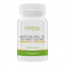 Vitabay Neptun Krill Oil 500 mg - 30 gelule Beneficii ulei Neptune Krill: De 48 de ori mai puternic si eficient decat Omega 3 di