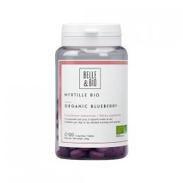 Belle&Bio Myrtille (Pudra Afine) Bio 120 capsule Beneficii Afine: imbunatateste vederea in timpul noptii, este bogat in polifeno