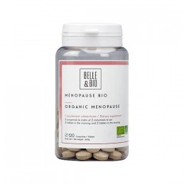 Belle&Bio Menopause Bio 120 capsule Beneficii Menopause Bio: calmeaza durerile asociate cu menopauza, balonarile, tulburari de d