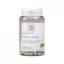 Baobab Bio, 120 capsule, Contine vitamine și minerale, poate ajuta la pierderea în greutate Beneficii Baobab Bio: contine vitami