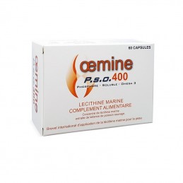 Oemine P.S.O. 400 (Lecitina marina-Omega 3) 60 capsule Lecitina marina mai concentrata sub forma de capsule, asociata cu uleiul 