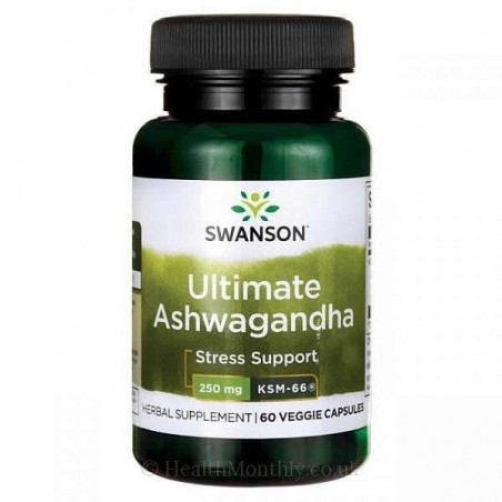 Swanson Extract Ashwagandha KSM-66, 250mg, 60 Capsule