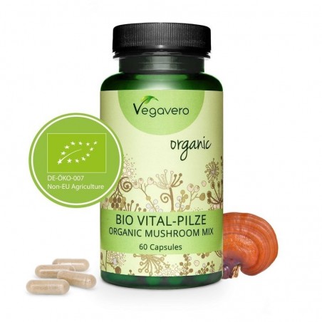 Vegavero Complex Organic de ciuperci 60 Capsule