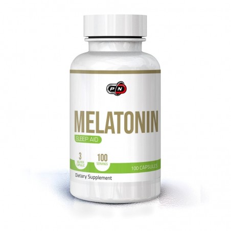 Pure Nutrition USA Melatonină 3 mg - 100 capsule, somn odihnitor, relaxare