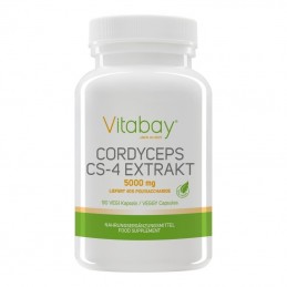 Cordyceps Extract CS-4 5000 mg, 90 capsule Vegan, Imbunătățește energia, imbunătățește sănătatea inimii BENEFICII CORDYCEPS: imb