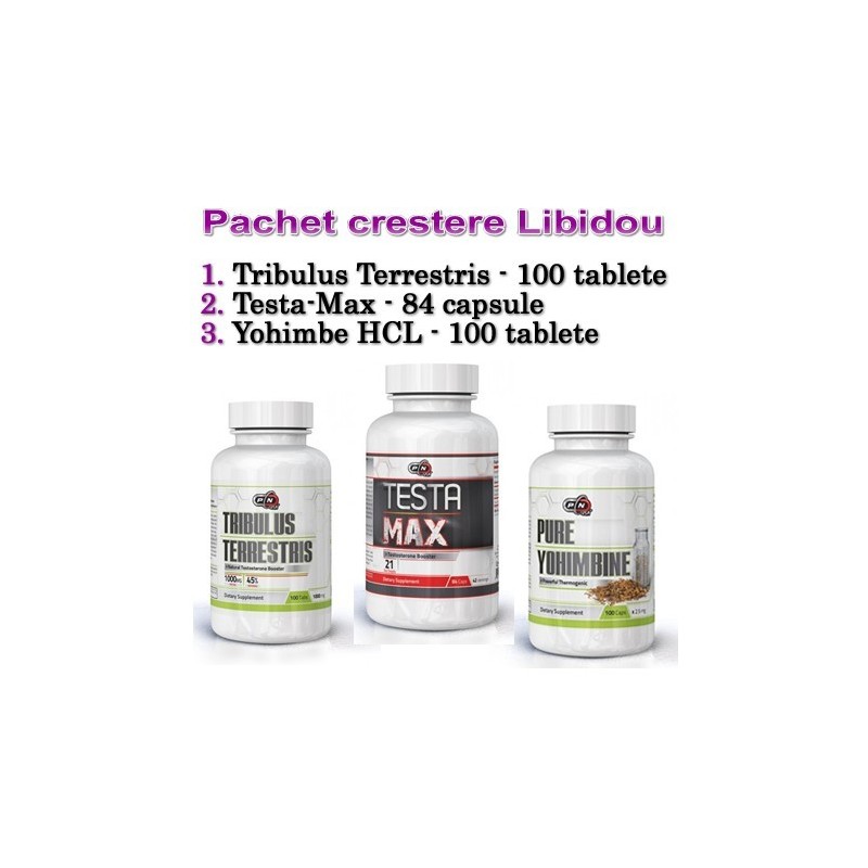 Crestere Testosteron: Tribulus Testa Max Yohimbe HCI Beneficii TribulusTerrestris: creste in mod natural nivelul de tes-tosteron