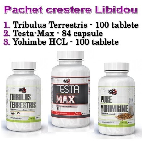 Crestere Testosteron: Tribulus Testa Max Yohimbe HCI