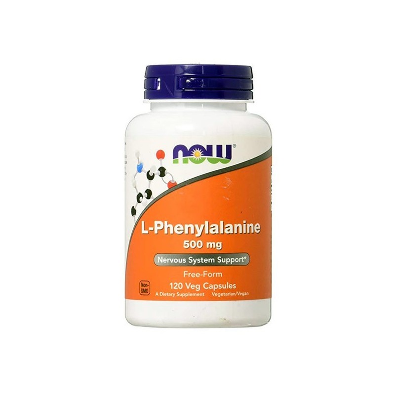 Now L-Phenylalanine 500mg 120 Capsule (L-Fenilalanina) Beneficii L-Fenilalanina: ajuta în producerea de neurotransmițători, ajut