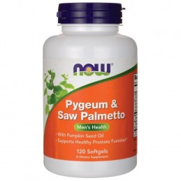 Now Pygeum & Saw Palmetto 120 Capsule (pentru prostata) Beneficii Pygeum &amp; Saw Palmetto : in caz de hipertrofia prostatica b